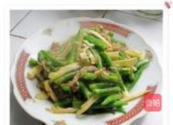 雪菜冬笋辣椒的做法图解6