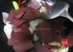 辣炒猪血的做法图解6