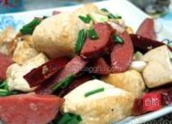 香肠炒豆腐的做法图解9