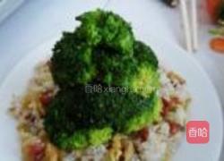 缤纷圣诞腊味炒饭的做法图解12