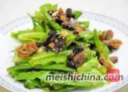 豆豉鲮鱼拌油麦菜的做法图解7