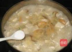 香菇海虾豆腐汤的做法图解6