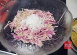 凉拌心里美萝卜丝的做法图解4