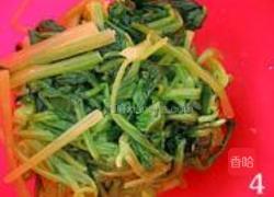 凉拌菠菜的做法图解4