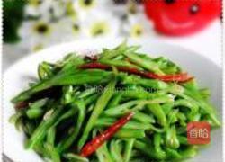 素炒四季豆的做法图解5