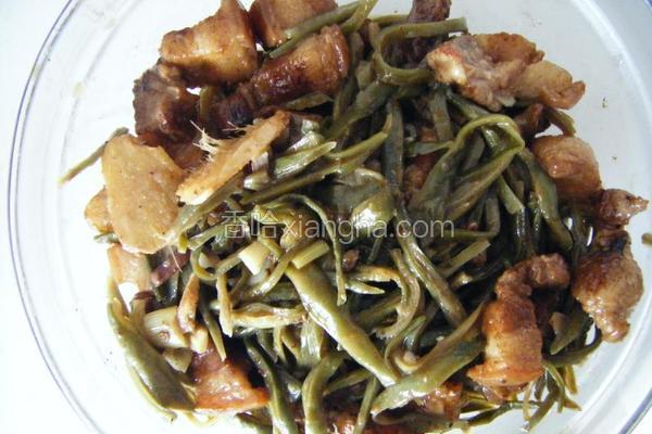 豆角丝五花肉