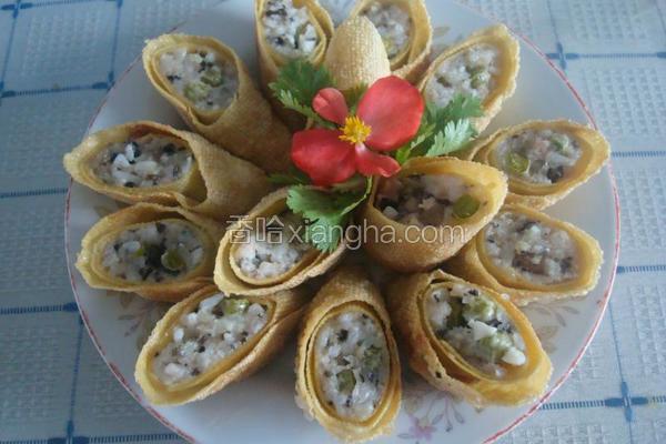 蒜香豌豆肉卷