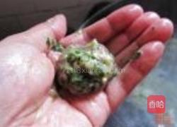 荠菜肉丸子的做法图解4