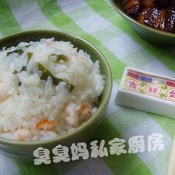 虾仁海木耳焖饭的做法[图]