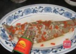 清蒸辣味方板鱼的做法图解4