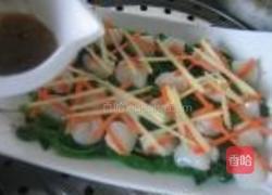 葱姜蒸鲜贝的做法图解7