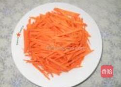 胡萝卜丝炒肉丝的做法图解2