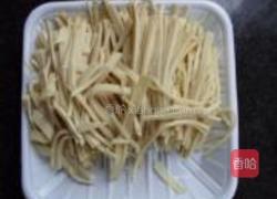 白菜炒千张丝的做法图解4