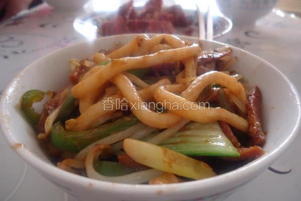 菜肉炒乌冬面