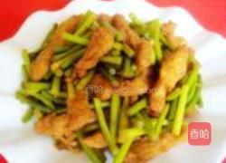 蒜薹炒鸡柳的做法图解8