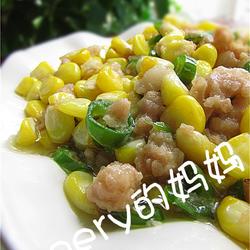 玉米粒炒肉泥的做法[图]