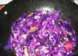 粉丝炒紫甘蓝的做法图解7