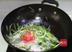 韭菜豆芽炒虾干的做法图解4