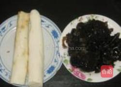 黑木耳炒山药的做法图解1