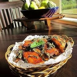 香料叶干煎三文鱼骨的做法[图]