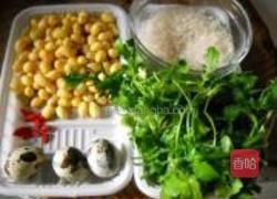 荠菜黄豆粥的做法图解1