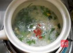 荠菜黄豆粥的做法图解8