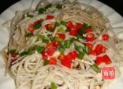 白灼金针菇的做法图解8