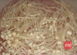 白灼金针菇的做法图解4