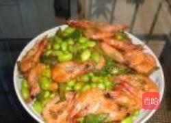 毛豆基围虾的做法图解5