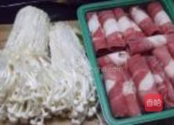 金针菇浸肥牛的做法图解1