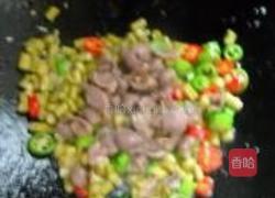 酸豆角炒鸽肫的做法图解9