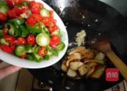 双椒豆香干的做法图解8