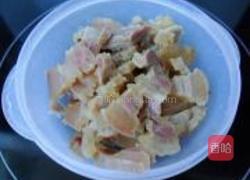 芥兰炒腊肉的做法图解2