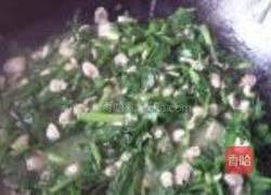 韭菜炒蚬肉的做法图解5