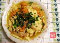 茭白煨面筋的做法图解5