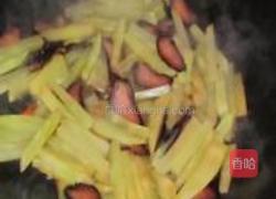 酱油肉炒双素的做法图解2