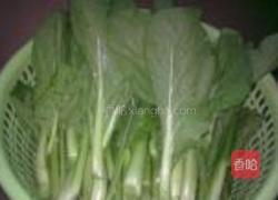 白灼菜心的做法图解2