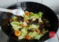 黄瓜炒大虾的做法图解11