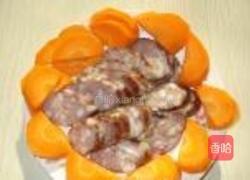 肉肠蒜薹胡萝卜的做法图解2
