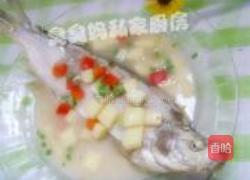 白汁鳜鱼的做法图解10