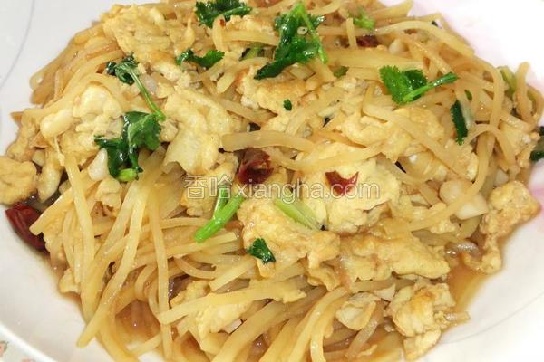 土豆丝炒鸡蛋