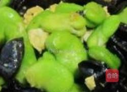 鸡蛋木耳炒蚕豆的做法图解7