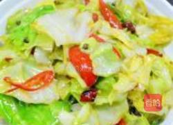 干煸包菜的做法图解5