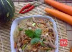虫草银芽炒粉丝的做法图解12