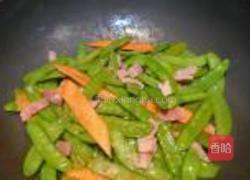 培根肉炒荷兰豆的做法图解7