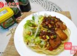 鳕鱼炸酱意大利面的做法图解12