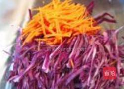 紫甘蓝拌苹果沙拉的做法图解3