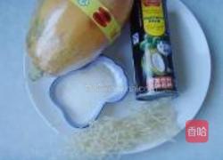 木瓜椰奶冻的做法图解1