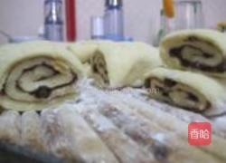 红豆沙地瓜花卷的做法图解8
