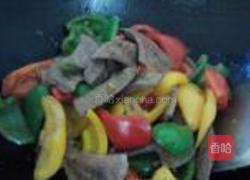 彩椒炒猪肝的做法图解12
